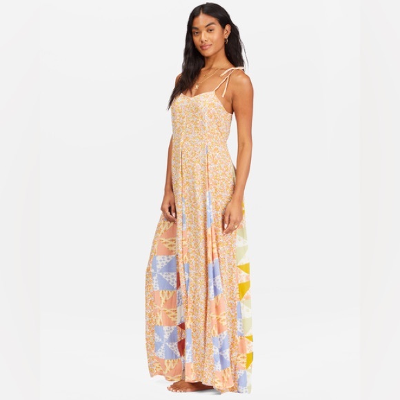 Billabong ๐ผ Floral Patchwork Vintage Gal Maxi Dress ๐๏ธ๐ - Picture 5 of 6